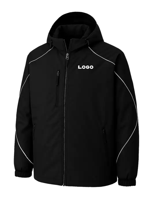 Angle 3-In-1 Black Jacket with Bonded Fleece Liner w/Logo, Logo