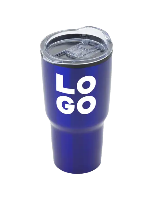 Odyssey Blue 30 oz Travel Tumbler w/Logo