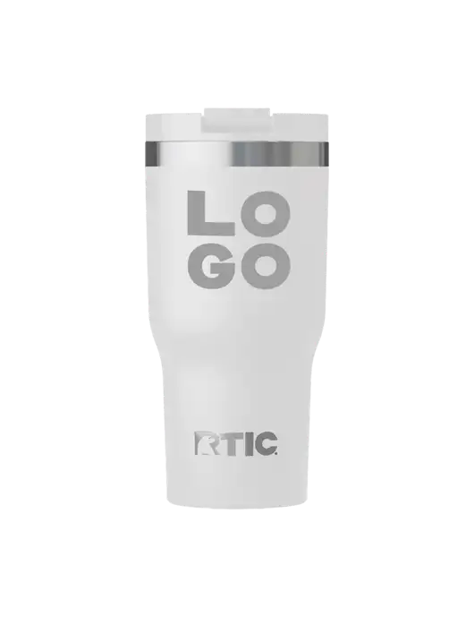 RTIC Essential 20 oz White Tumbler w/Logo