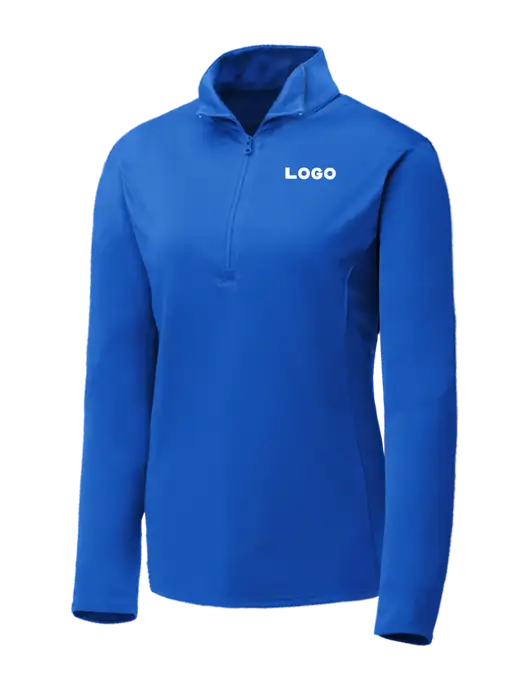 Dark Royal Womens Posicharge Competitor ¼ Zip Pullover w/Logo
