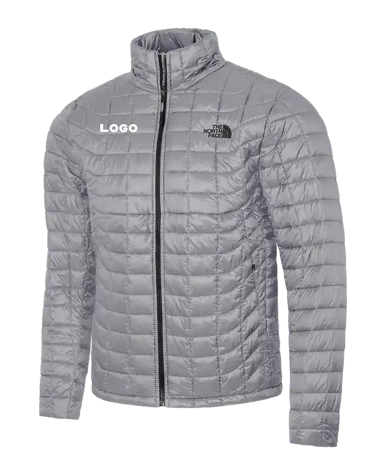 North Face Medium Grey ThermoBall Trekker Jacket w/Logo