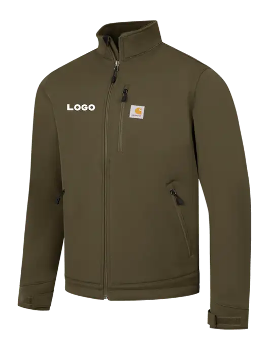 Carhartt Olive Crowley Soft Shell Jacket w/Logo