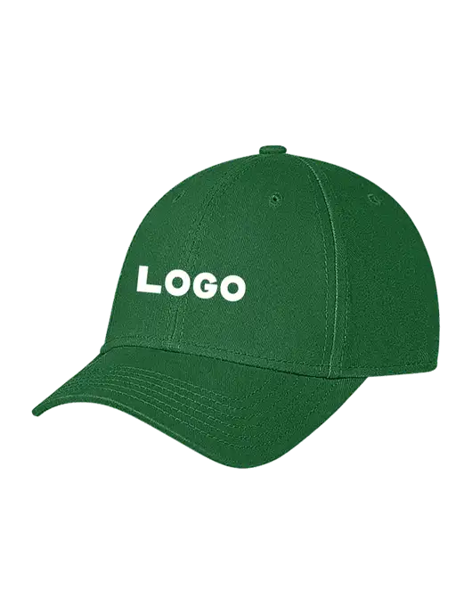 Kelly Green Structured Soft Snap Closure Hook & Loop Cap w/Logo