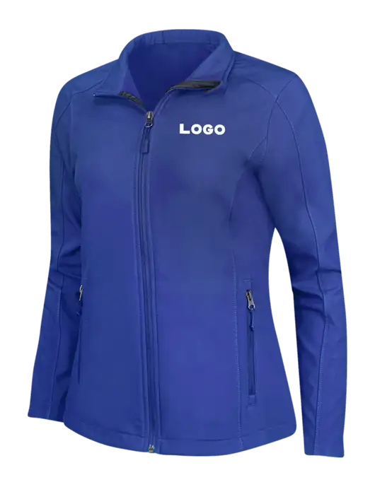 Dark Royal Womens Core Soft Shell Jacket w/Logo