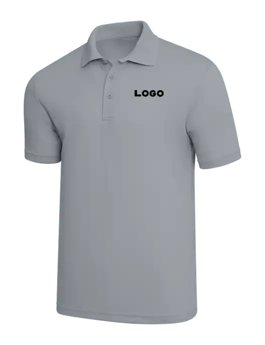 Light Grey PosiCharge RacerMesh Polo w/Logo