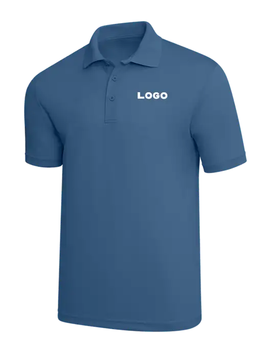 Slate Blue PosiCharge RacerMesh Polo w/Logo