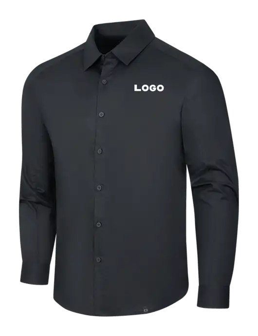 OGIO Black Commuter Woven Shirt w/Logo