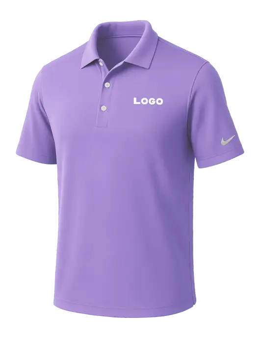 NIKE Light Purple Dri-Fit Micro Pique Polo w/Logo