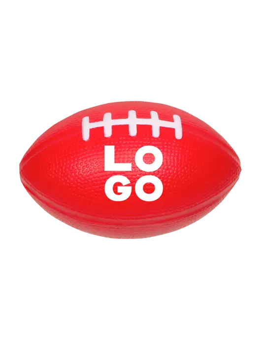 Red Stress Reliever Football w/Logo