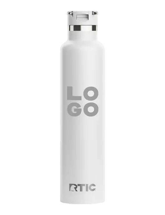 RTIC Journey 26 oz White Bottle w/Logo