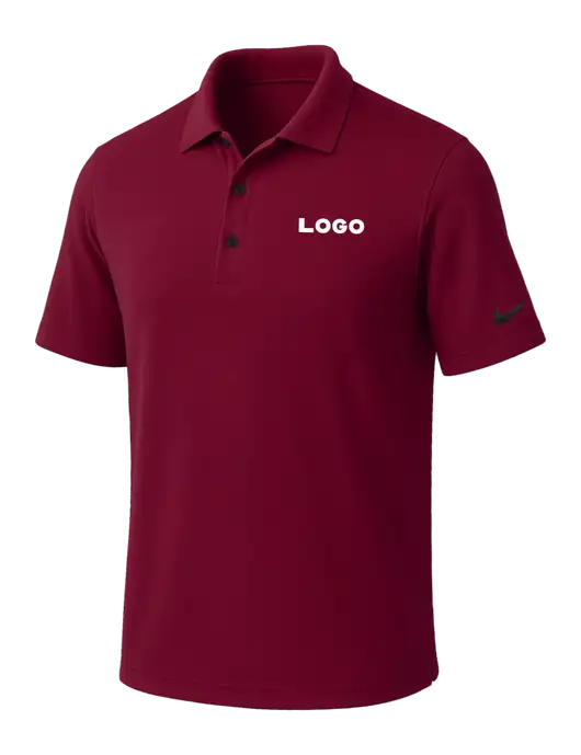 NIKE Cardinal Dri-Fit Micro Pique Polo w/Logo