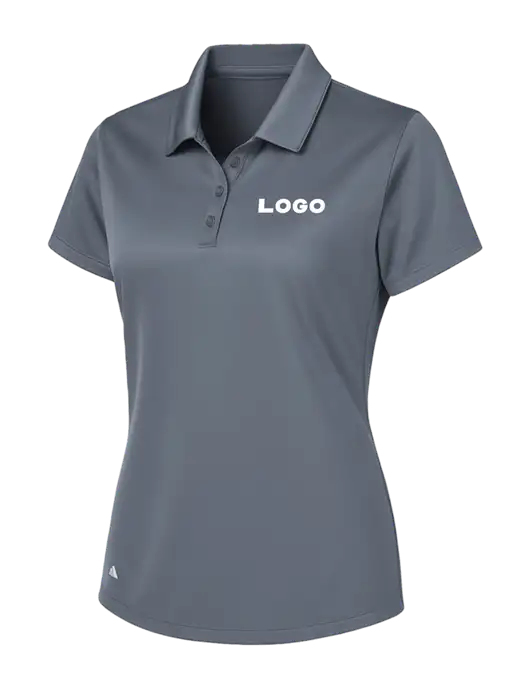 Adidas Medium Grey Womens Basic Sport Polo w/Logo