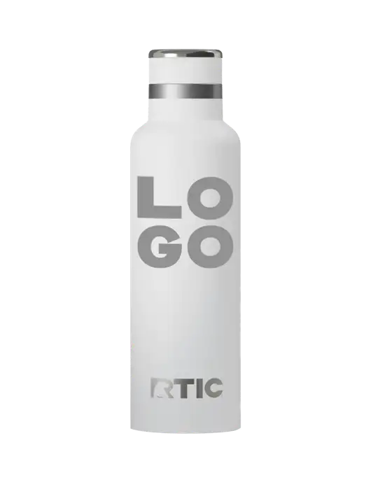 RTIC Journey 20 oz White Bottle w/Logo