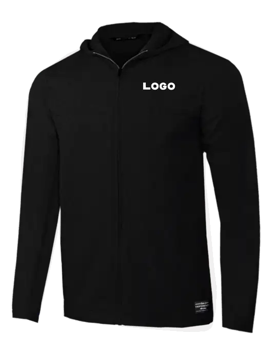 TravisMathew Black Balboa Hooded Full-Zip Jacket w/Logo
