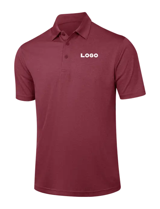 Cardinal Heather Contender Polo w/Logo