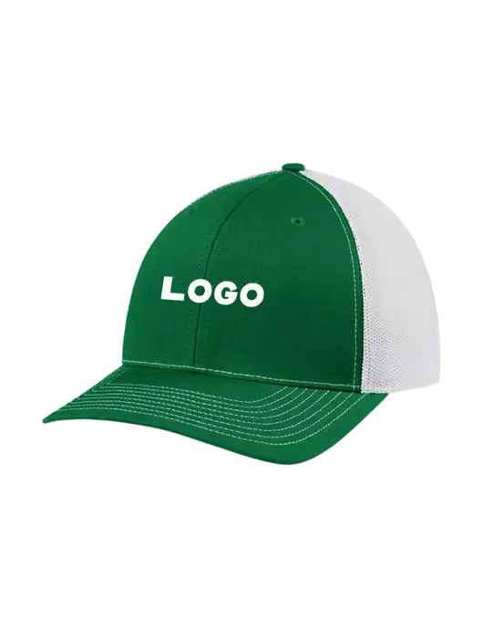 Richardson Adjustable Snapback Original 112 Trucker Cap Kelly w/White Mesh w/Logo