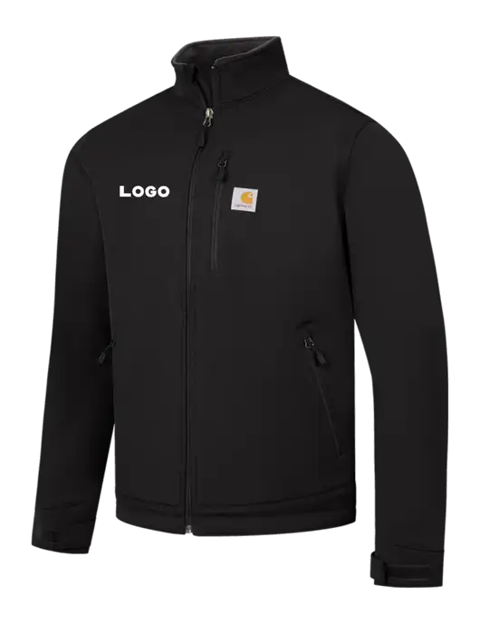 Carhartt Black Crowley Soft Shell Jacket w/Logo