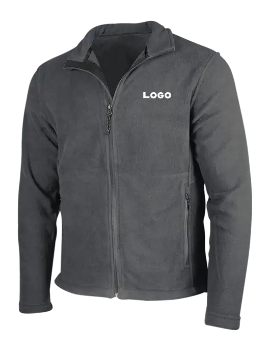 Dark Grey Fleece Jacket w/Logo