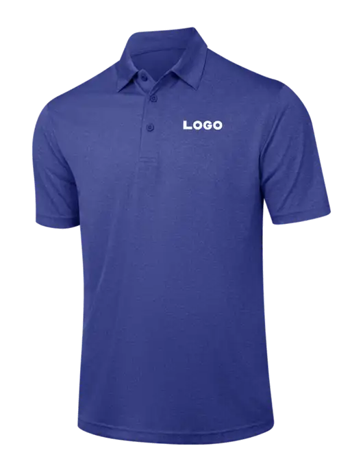 Dark Royal Heather Contender Polo w/Logo