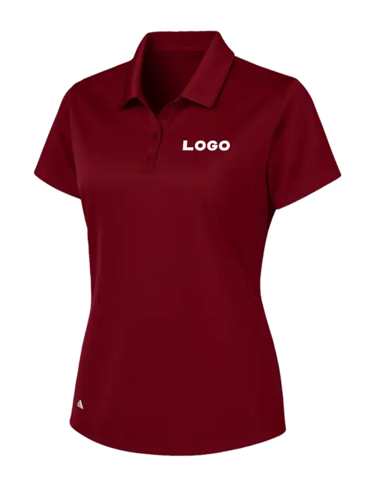 Adidas Maroon Womens Basic Sport Polo w/Logo