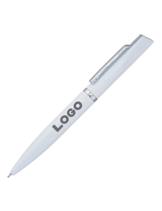 Santos White Pen - Black Ink w/Logo