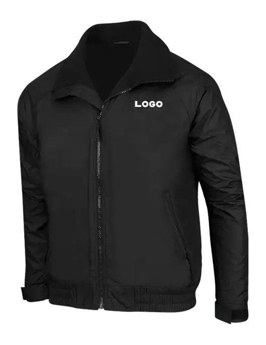 True Black/True Black Classic Competitor Jacket w/Logo