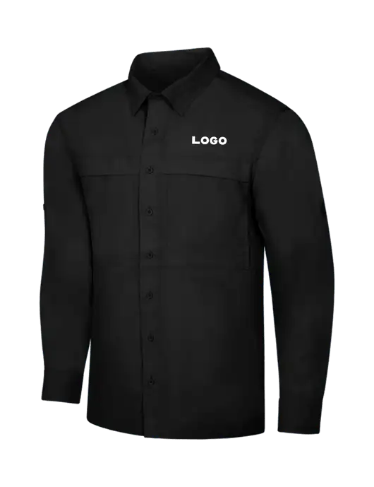 Black Long Sleeve UV Daybreak Shirt w/Logo