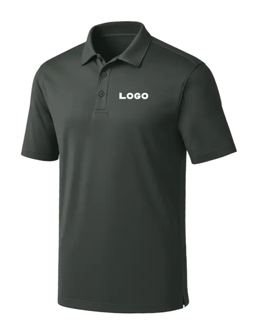Dark Grey Silk Touch Performance Polo w/Logo