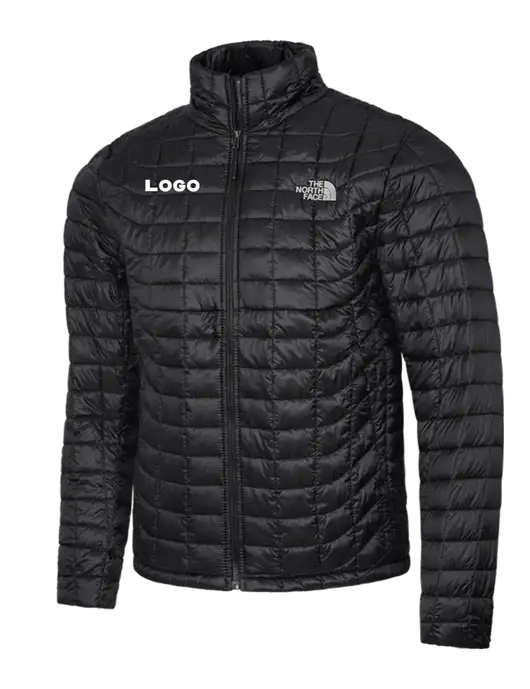North Face Matte Black ThermoBall Trekker Jacket w/Logo