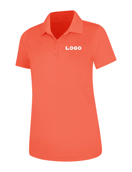 Coral Womens Dry Zone UV Mesh Polo w/Logo