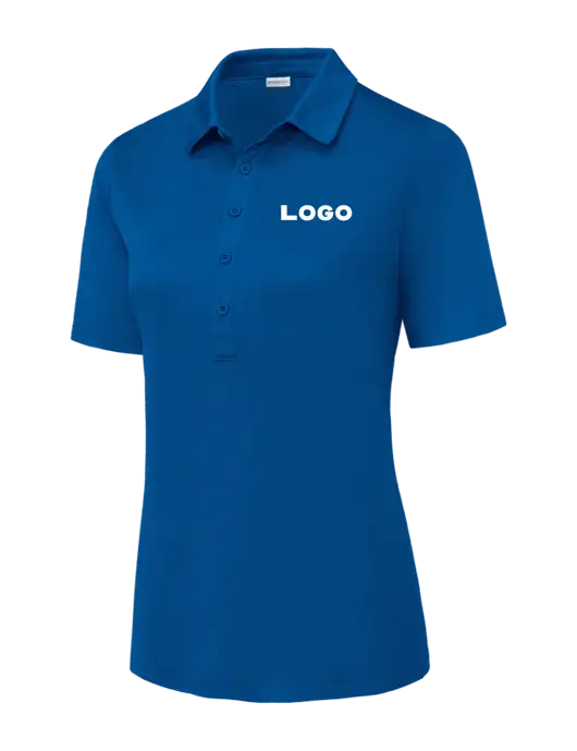 True Royal Womens Posi-UV Pro Polo w/Logo