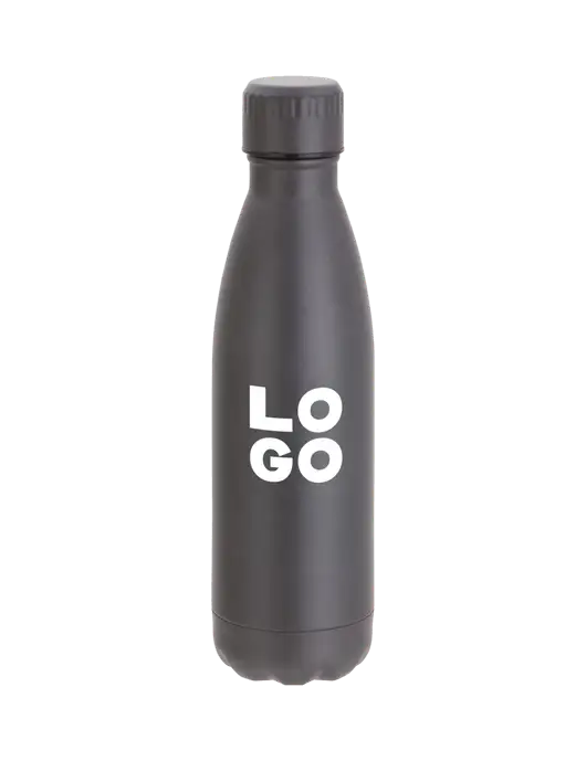 City Go Matte Charcoal 17 oz Insulated Bottle w/Logo