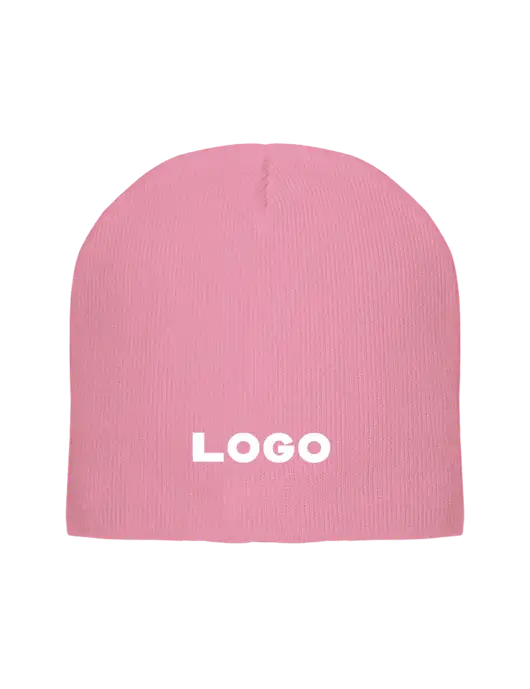 Solid Light Pink Element Knit Beanie w/Logo