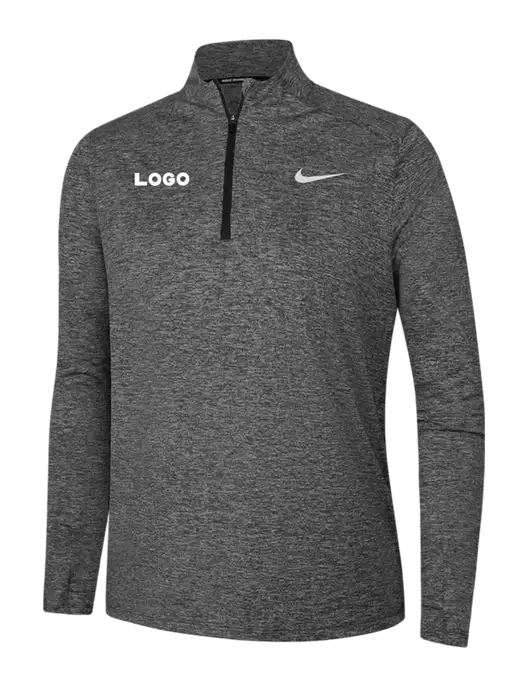 Nike Black Heather Womens Dri-FIT Element 1/2-Zip Pullover w/Logo
