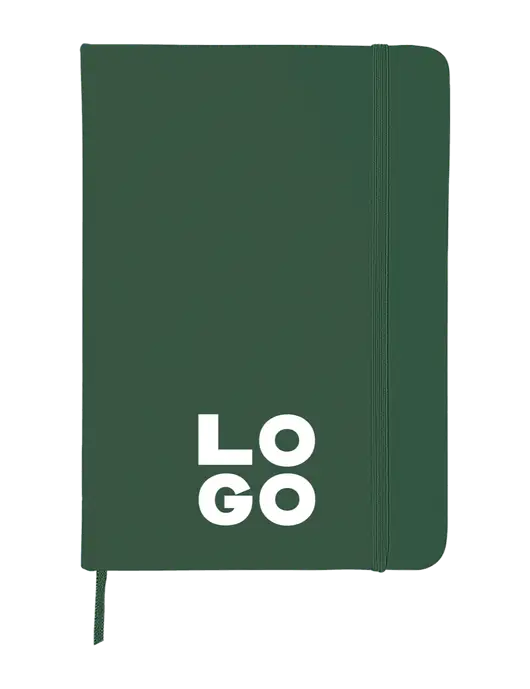 Dark Green Comfort Touch Bound Journal 5" X 7" w/Logo