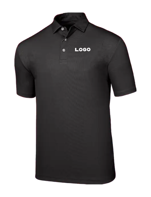 Callaway Birdseye Black Polo w/Logo