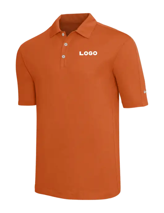 Nike Orange Tech Sport Dri-FIT Polo w/Logo