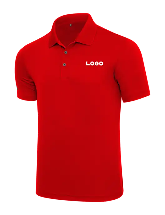 Adidas Red Performance Polo w/Logo