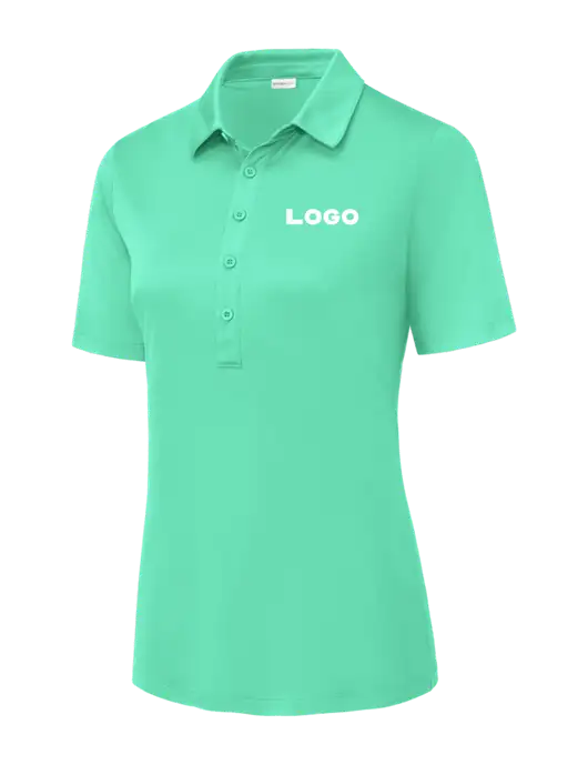 Bright Seafoam Womens Posi-UV Pro Polo w/Logo