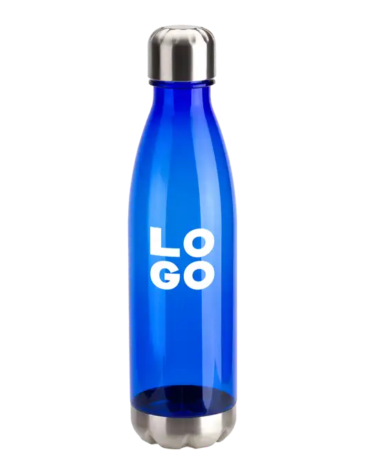 Bayside Tritan Blue 25 oz Bottle with Stainless Base and Cap w/Logo