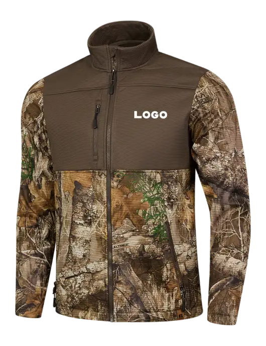 Russell Outdoors Dark Brown/Realtree Edge Atlas Colorblock Soft Shell w/Logo