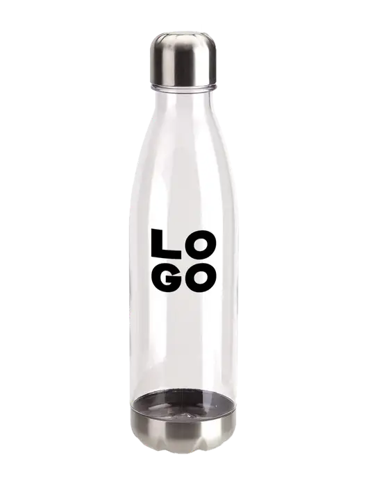 Bayside Tritan Clear 25 oz Bottle with Stainless Base and Cap w/Logo