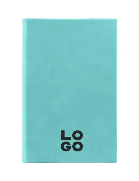 Seafoam Leatherette 5.25 x 8.25 Journal w/Logo
