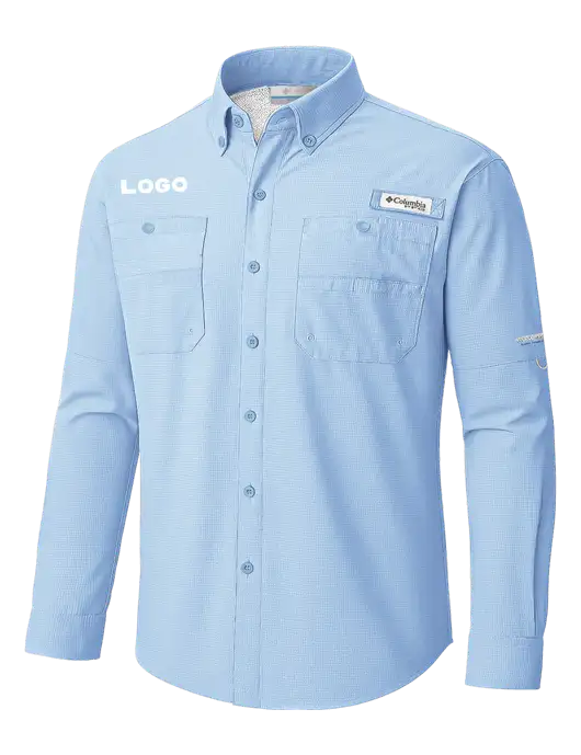 Columbia Sail PFG Tamiami II Long SleeveShirt w/Logo