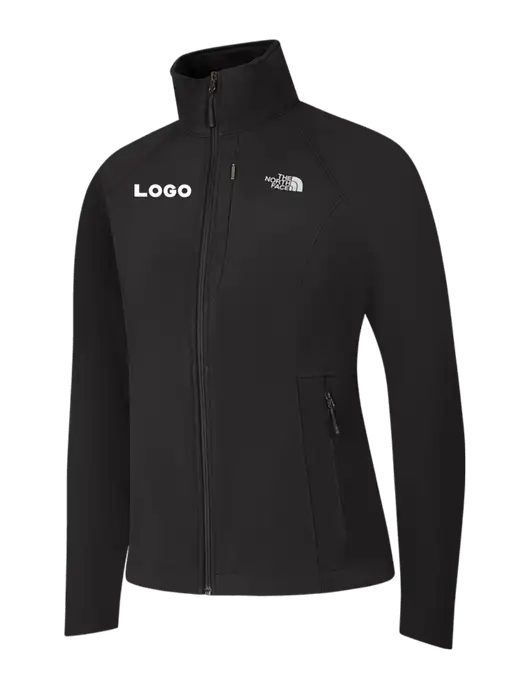 North Face Womens Black Apex Barrier Soft Shell Jacket  w/Logo