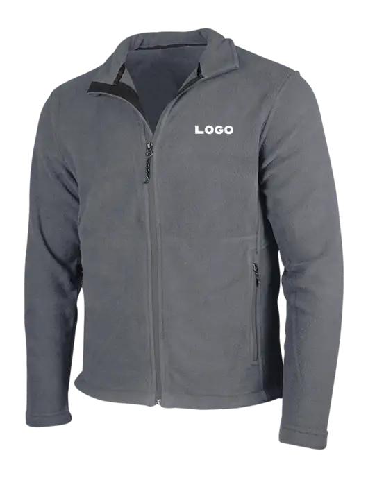 Medium Grey Fleece Jacket w/Logo
