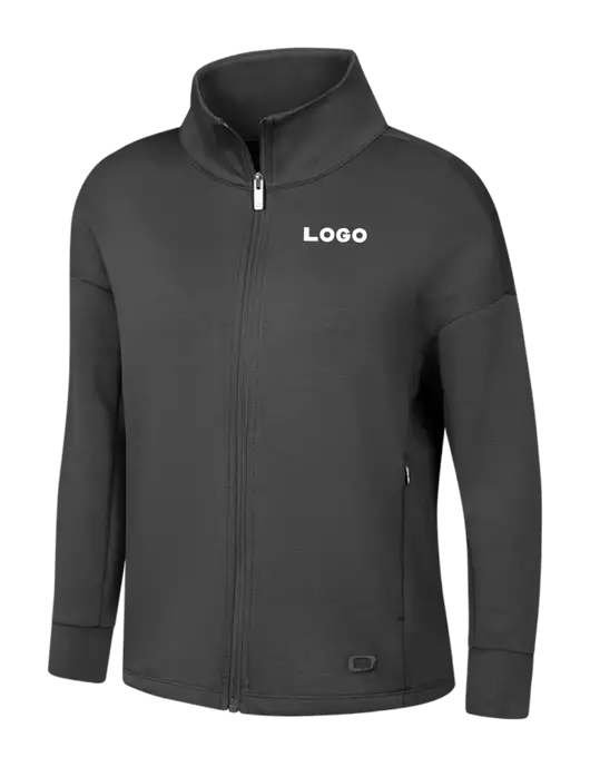 OGIO Womens Dark Grey Transcend Full-Zip w/Logo