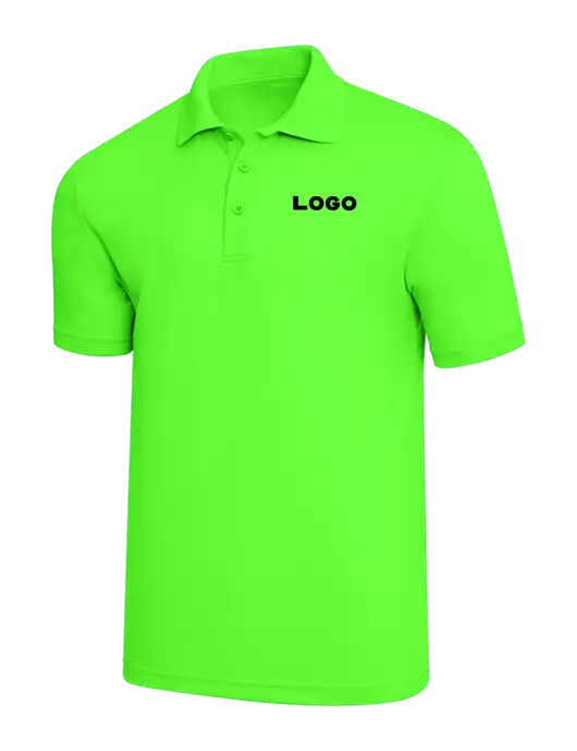 Safety Green PosiCharge RacerMesh Polo w/Logo