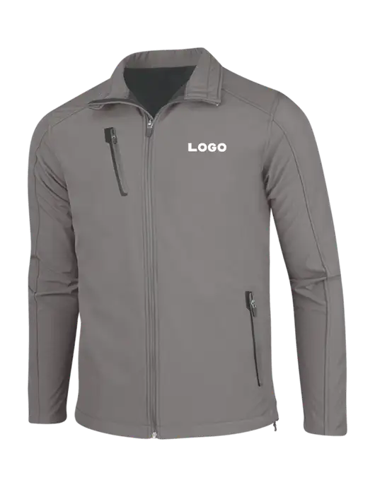 Medium Grey Welded Softshell Jacket w/Logo