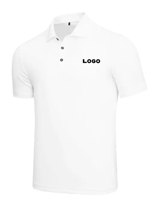 Adidas White  Performance Polo w/Logo